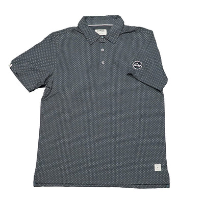 Edel X Linksoul Delray Polo - Black Heather Micro Dot