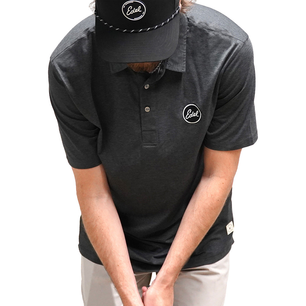 Edel X Linksoul Delray Polo - Black Heather