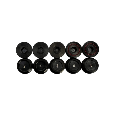Movable swing weights available in 2g, 4g, 6g, 8g and 10g